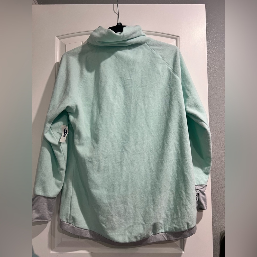 Women’s Old Navy mint green‎ grey gray pullover sweatshirt XL new NWT active - Picture 2 of 8